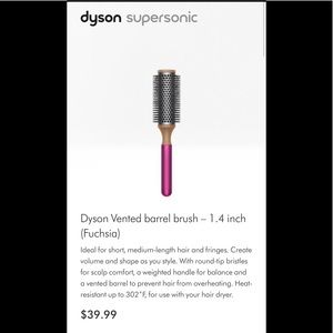 Dyson Vented Barrel Brush - 1.7” /45mm NEW IN BOX
